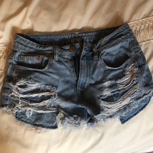 ⬇️ PRICE DROP ⬇️ AE size 0 hi rise festival shorts